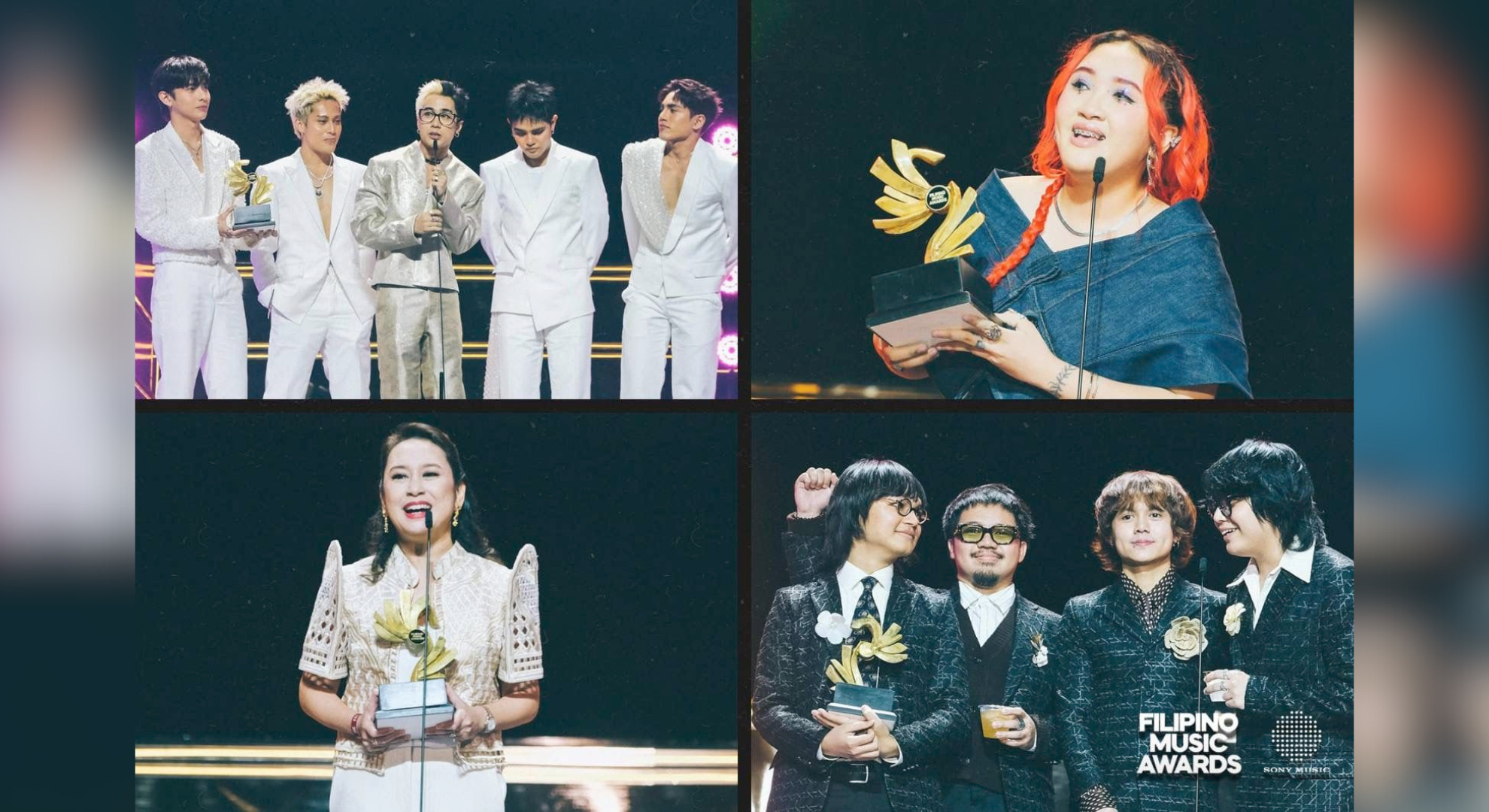 Sony Music Philippines artists dominate inaugural Filipino Music Awards with multiple wins