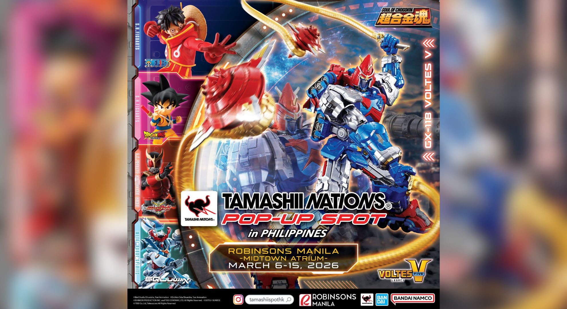 Tamashii Nations Pop-up Spot in the Philippines makes a return in 2026