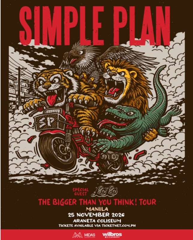 SIMPLE PLAN Manila, “The Bigger Than You Think!” Tour