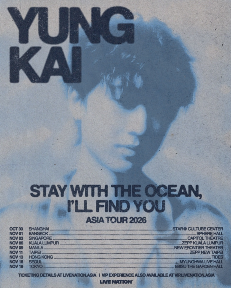 yung kai stay with the ocean i’ll find you: Asia 2026 tour