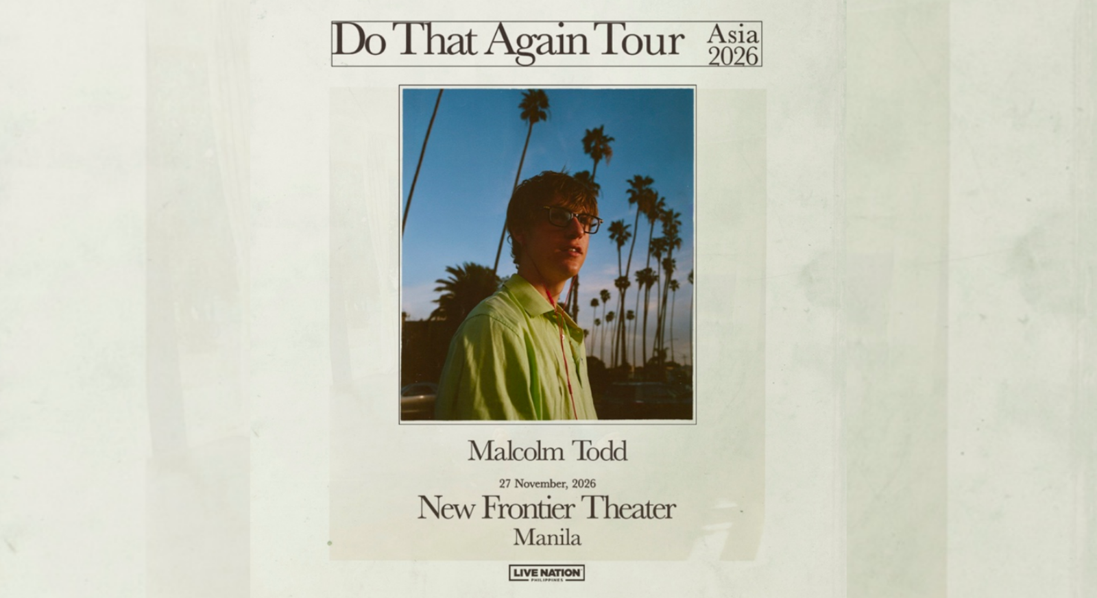 Malcolm Todd announces 2026 Asia Tour
